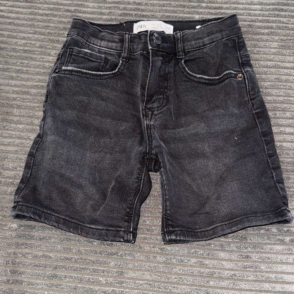 Zara boys Black Denim Shorts